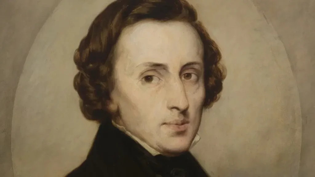 Portrait of Fryderyk Chopin, Polish composer